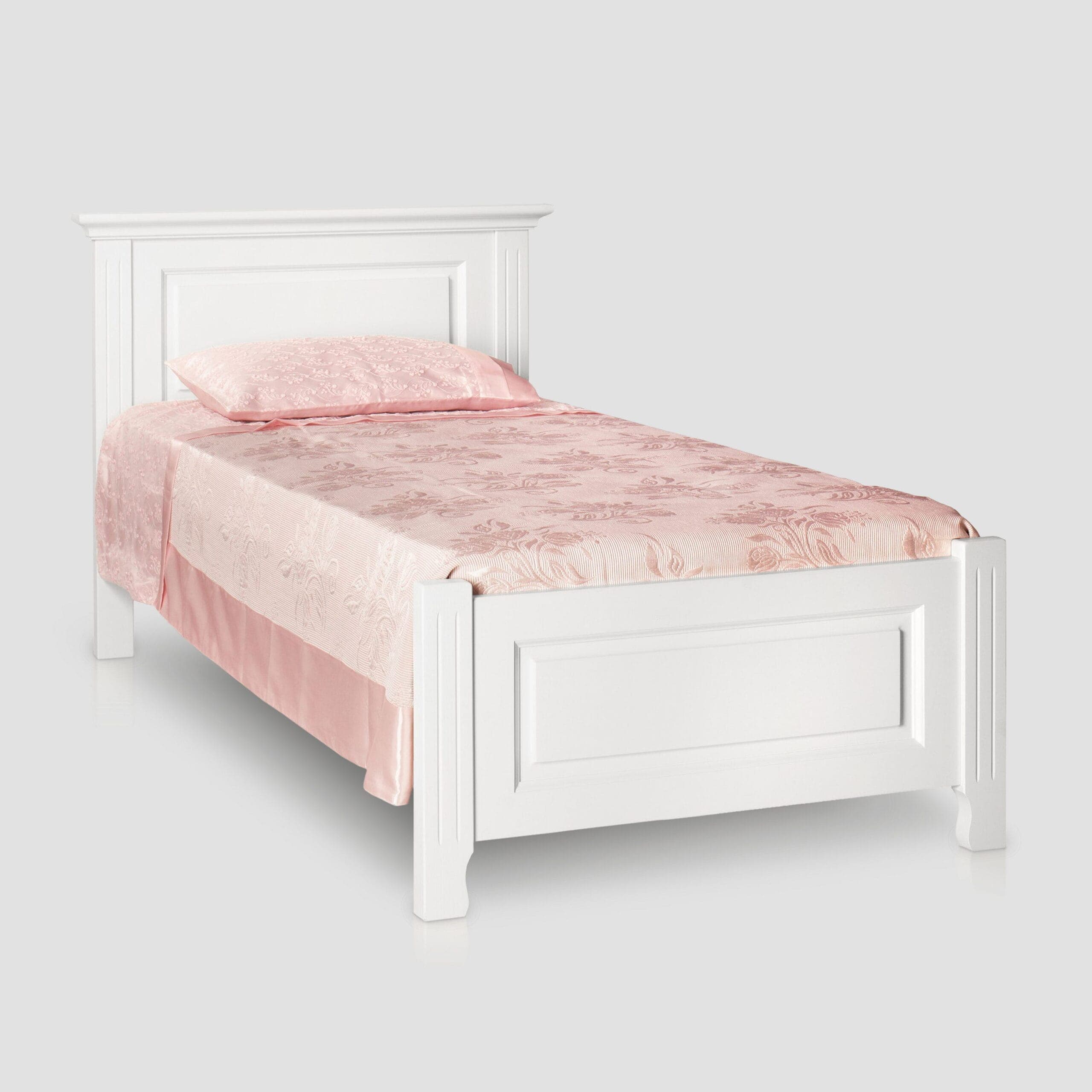 Bett Birk aus Massivholz, 90 cm breit, für eine Person