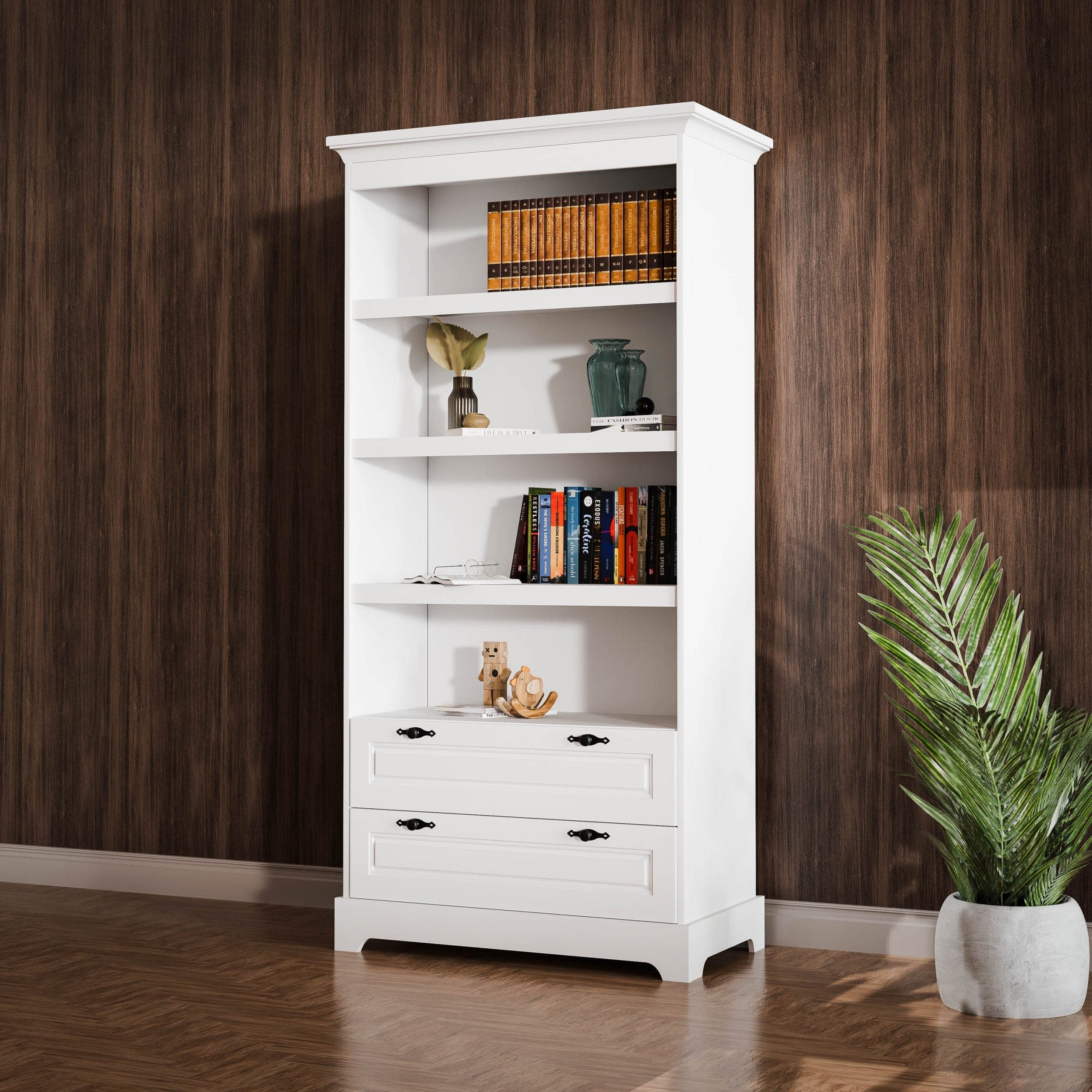 Regal „Linnea“ aus Massivholz, 90 x 42 x 198 cm