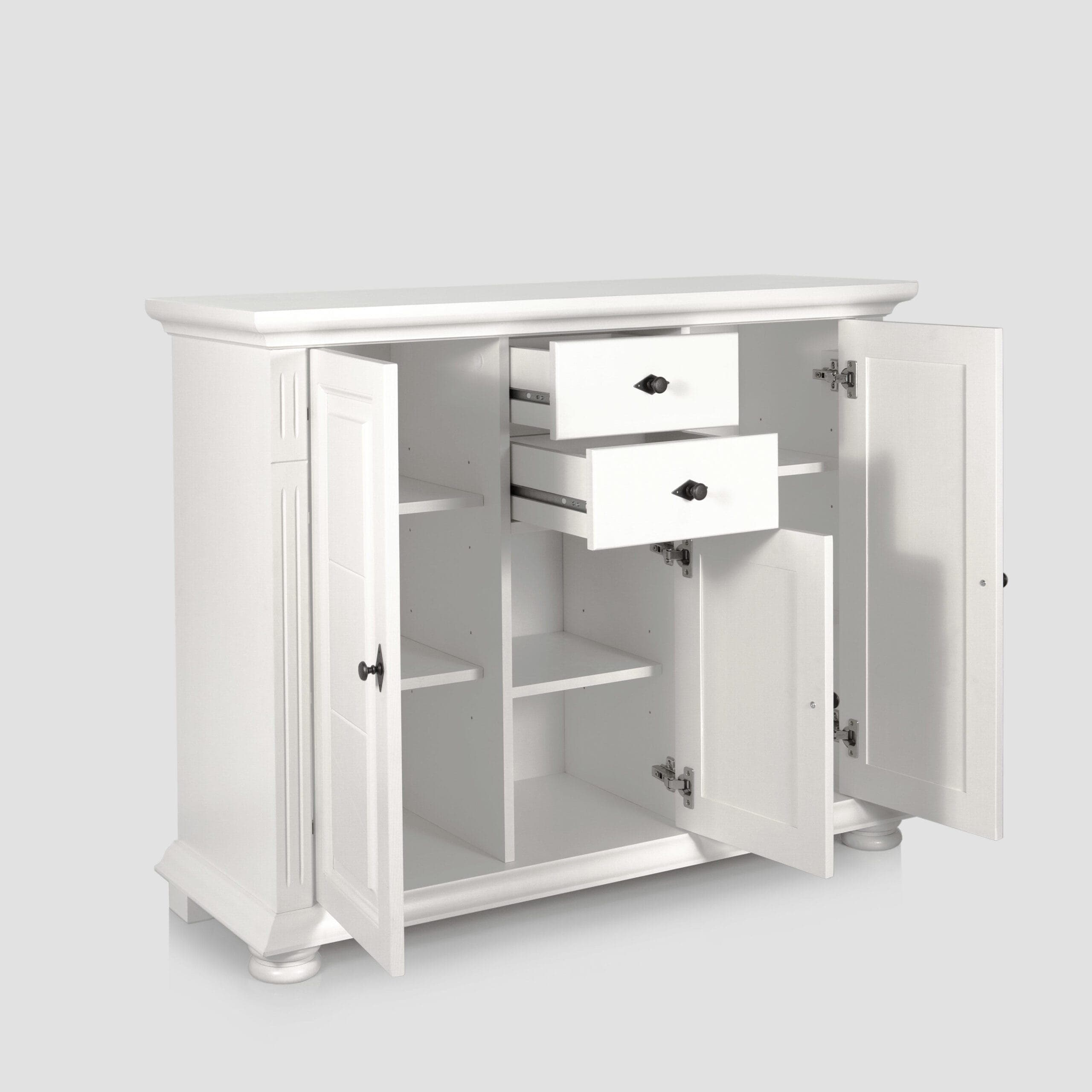 Massivholz-Kommode „Skagen“ mit 3 Türen und 2 Schubladen