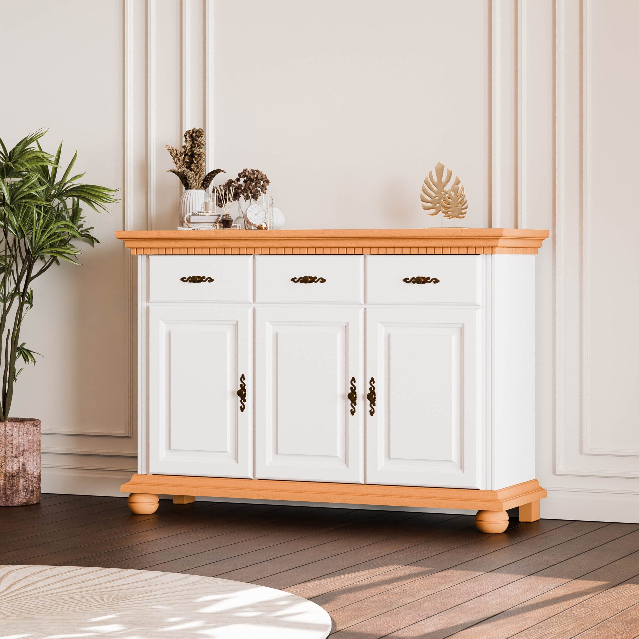 Sideboard „Fjord“ mit 3 Türen und 3 Schubladen