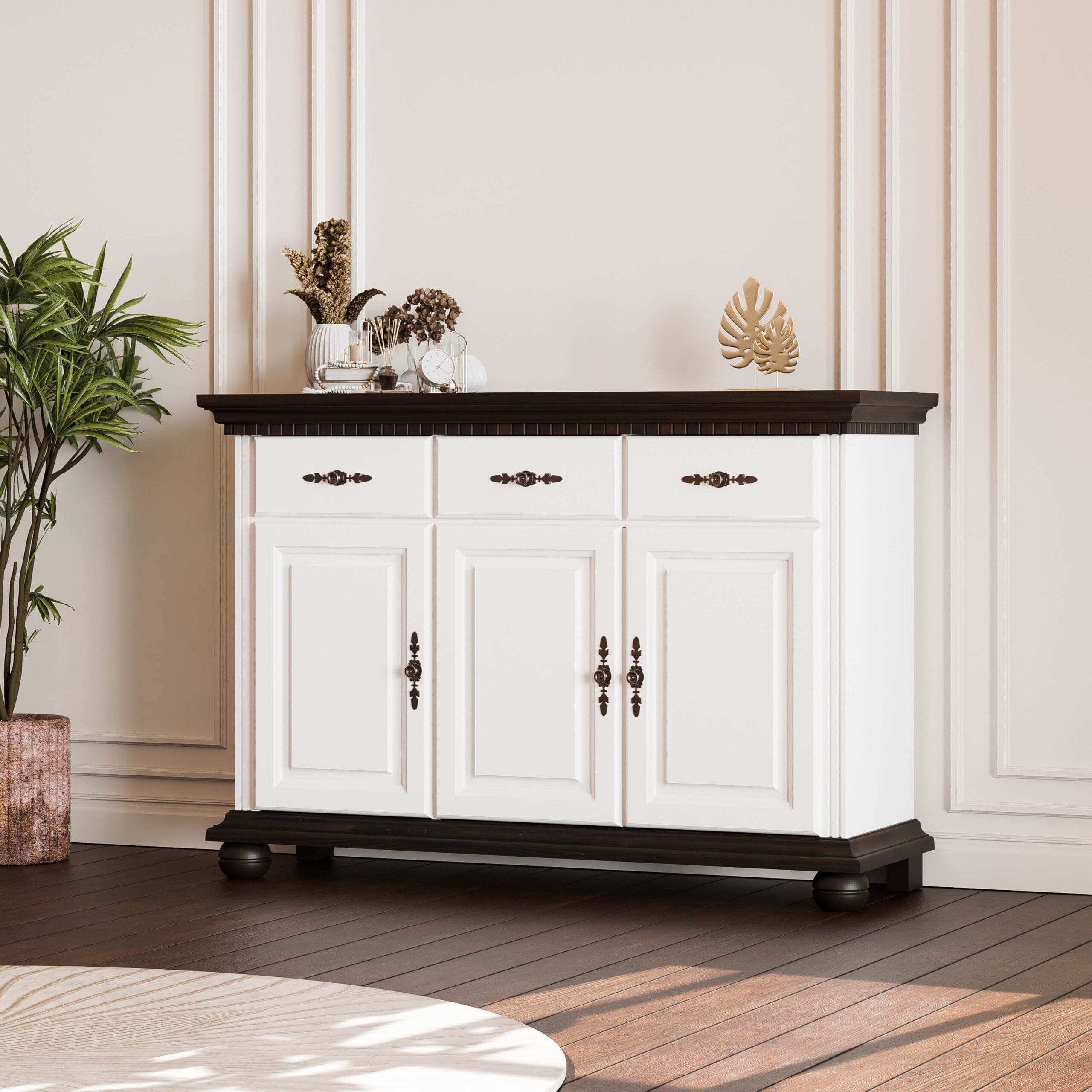 Sideboard „Fjord“ mit 3 Türen und 3 Schubladen