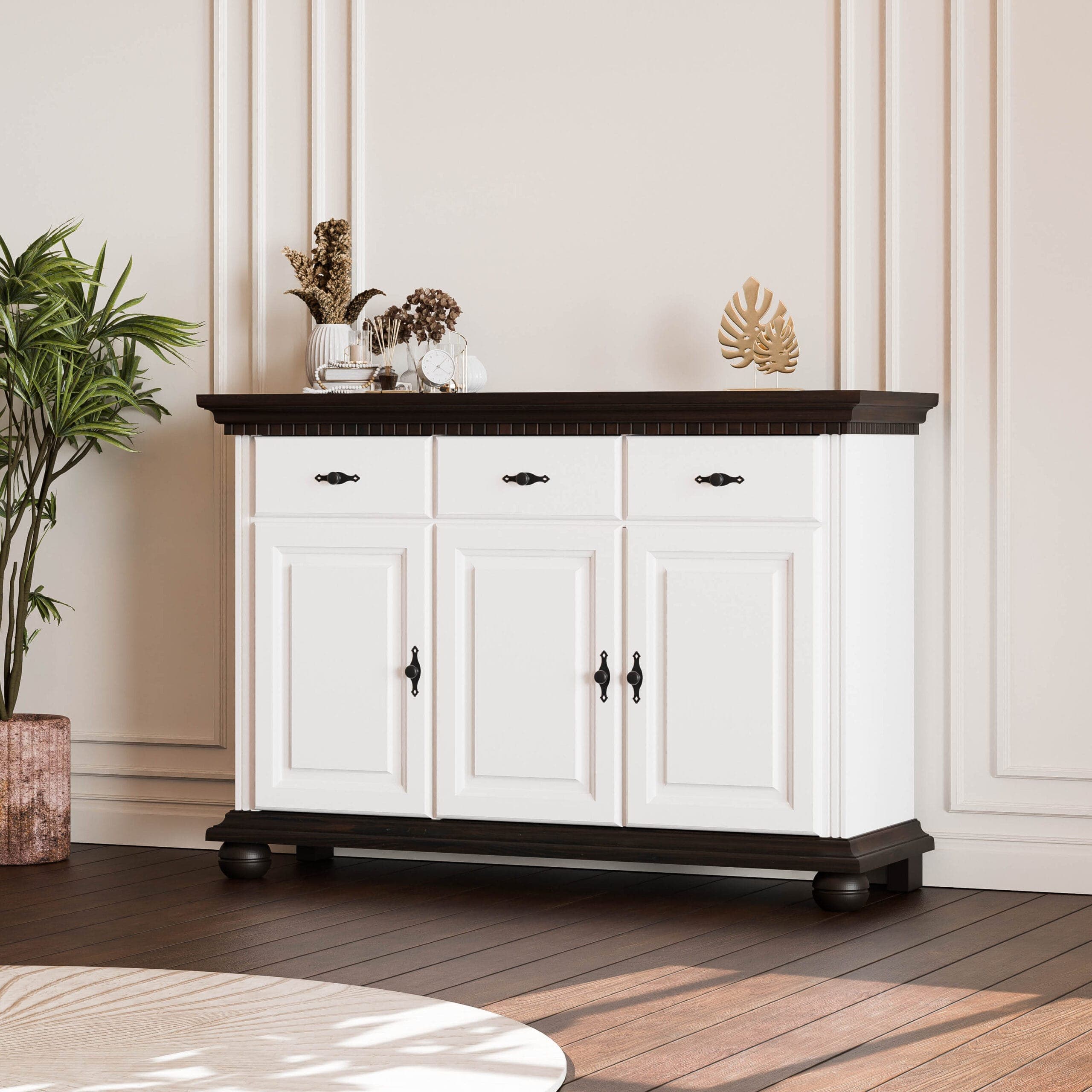 Sideboard „Fjord“ mit 3 Türen und 3 Schubladen