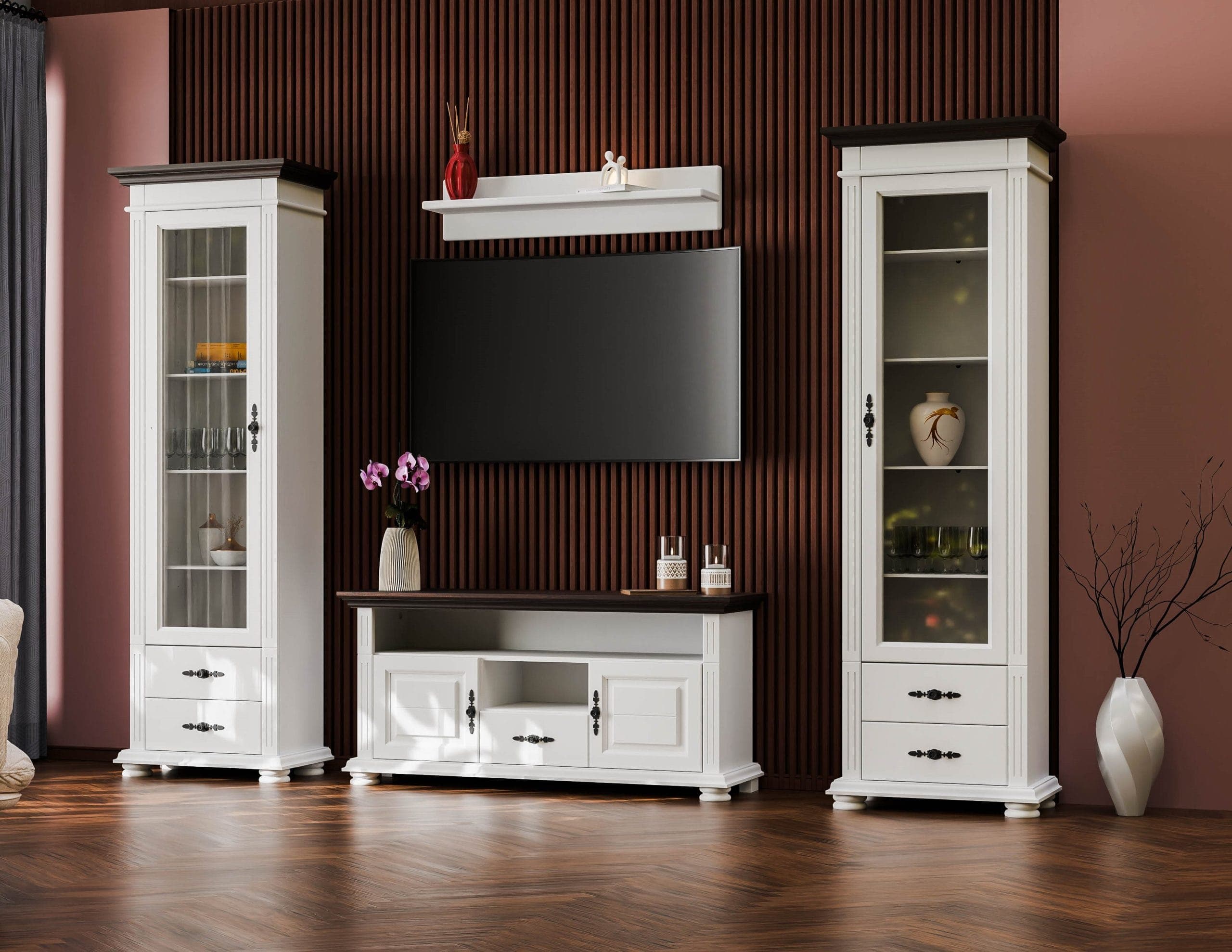 Wohnzimmer-Set „Skagen 9“ aus massivem Fichtenholz